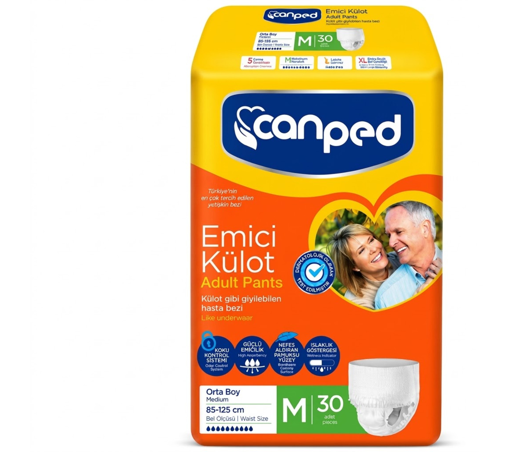 Canped Külot Yetişkin Hasta Bezi (Medium)