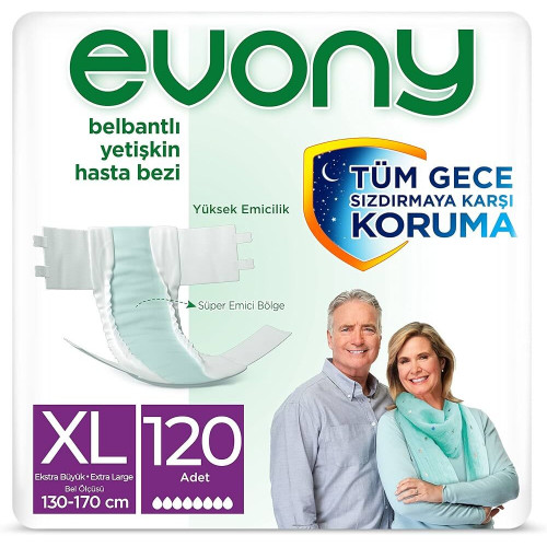 Evony Belbantlı Yetişkin Hasta Bezi XL